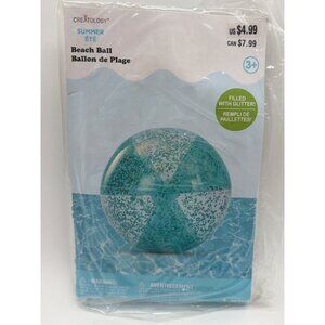 Creatology Summer Glitter-Filled Inflatable Beach Ball For Ages 3+